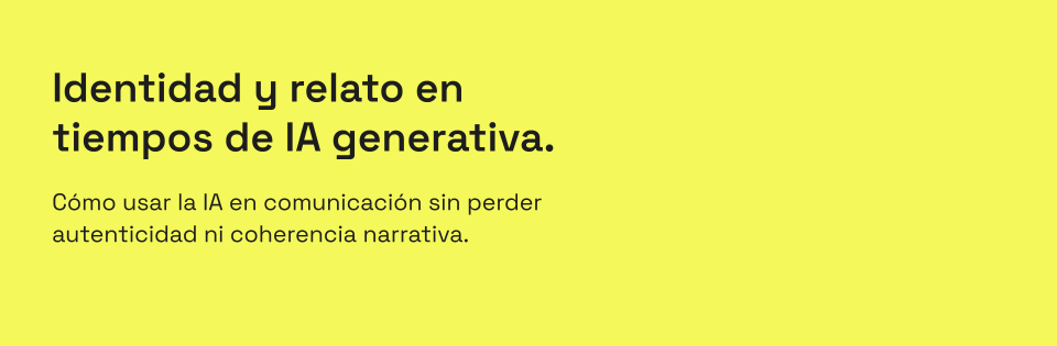 Mesa redonda Identidad y relato en tiempos de IA generativa